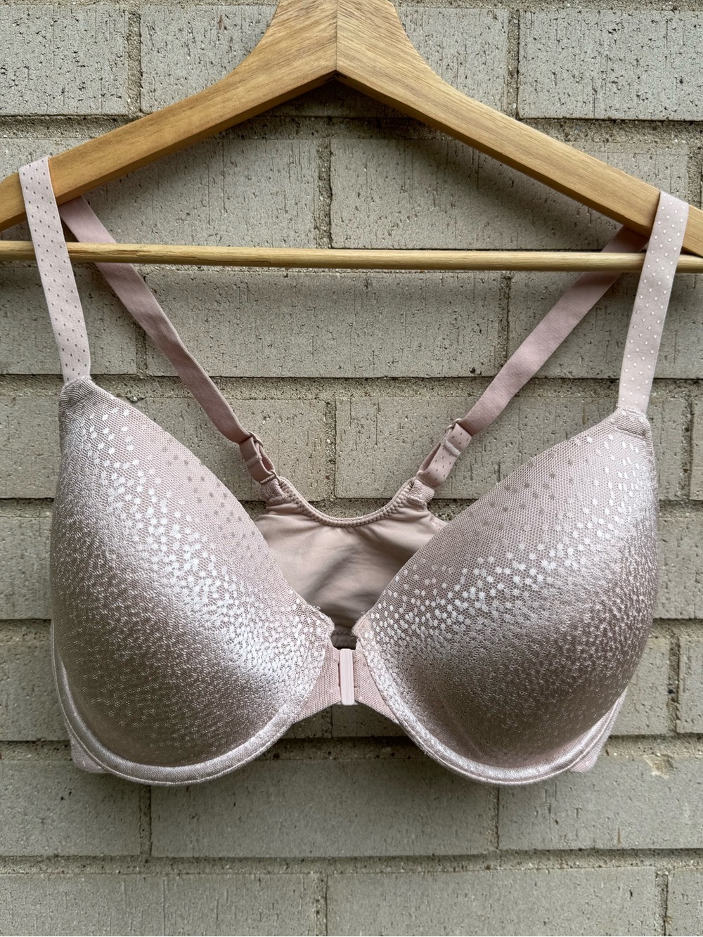 Wacoal Back Appeal Front Close T-Shirt Bra Light Pink 853403 32DDD - Picture 3 of 7